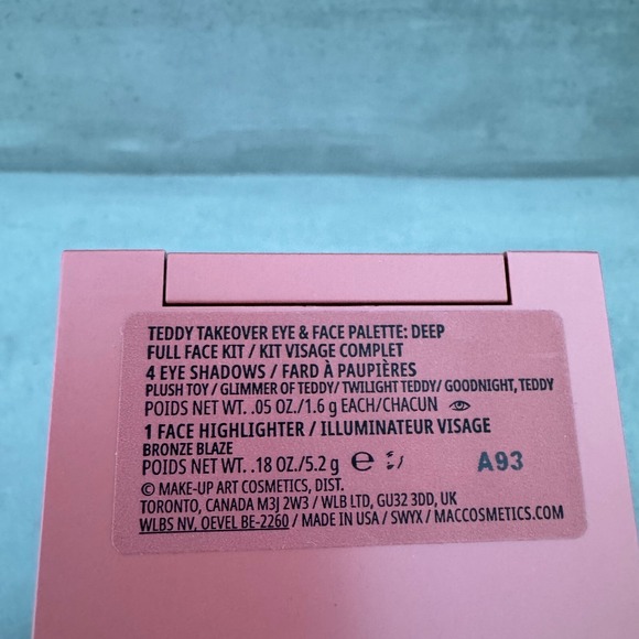 MAC Teddy Takeover Eye & Face Palette Deep Full Face Kit Makeup - Picture 4 of 5